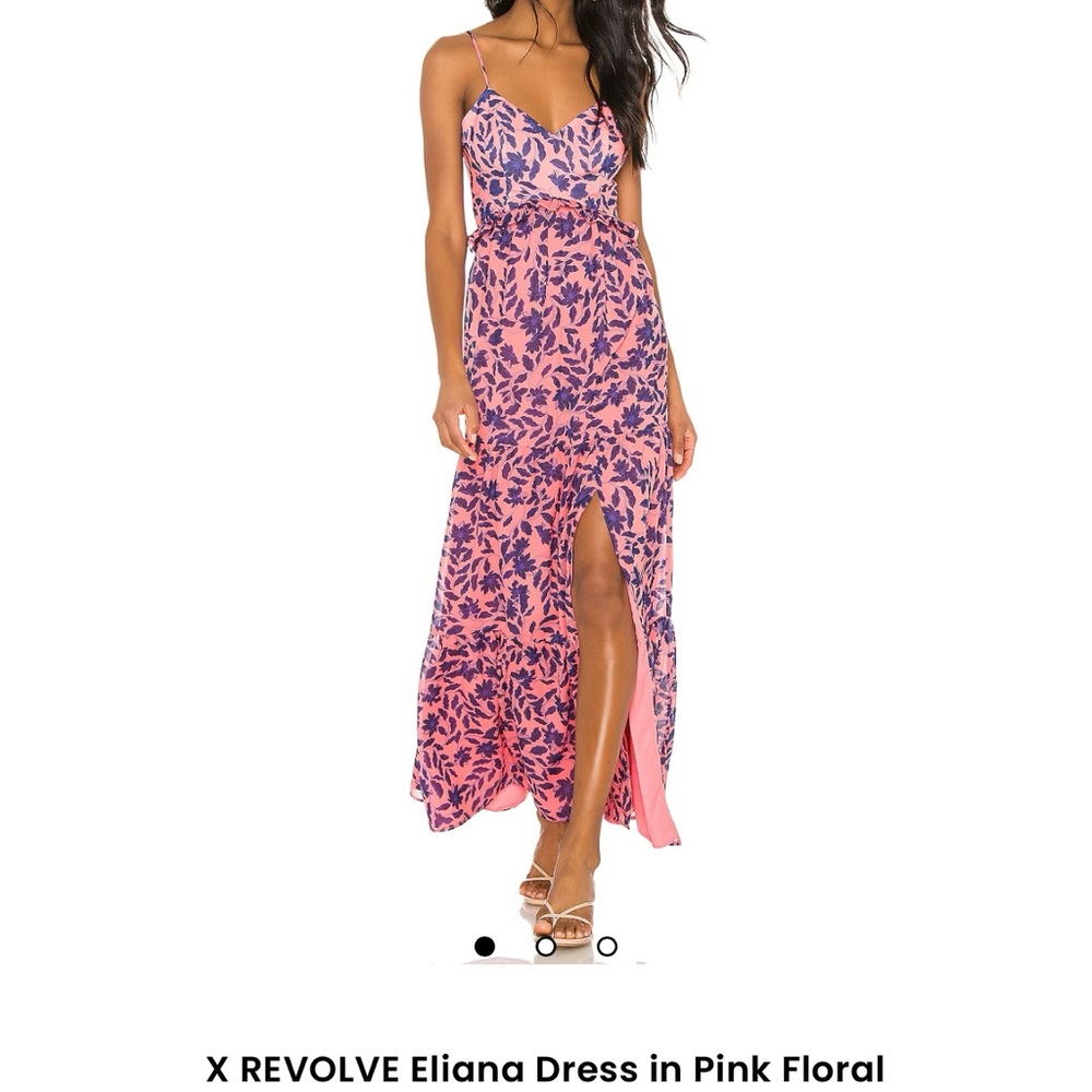 REVOLVE Eliana Pink Floral Dress